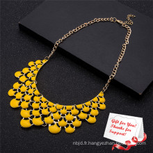 Fashion Yellow Colorful Mental Alloy Beautiful Jewelry Collier Cadeaux